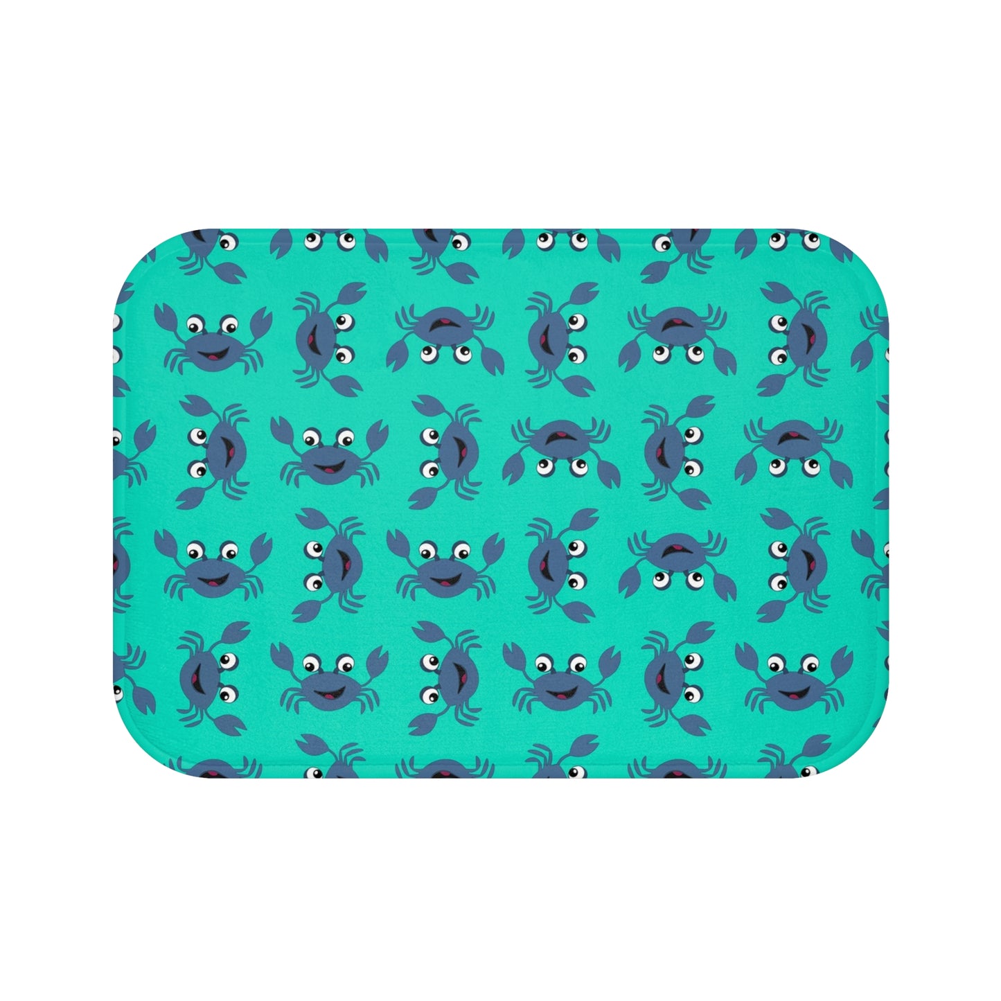 Cute Crab Bath Mat, Coastal Bathroom Decor