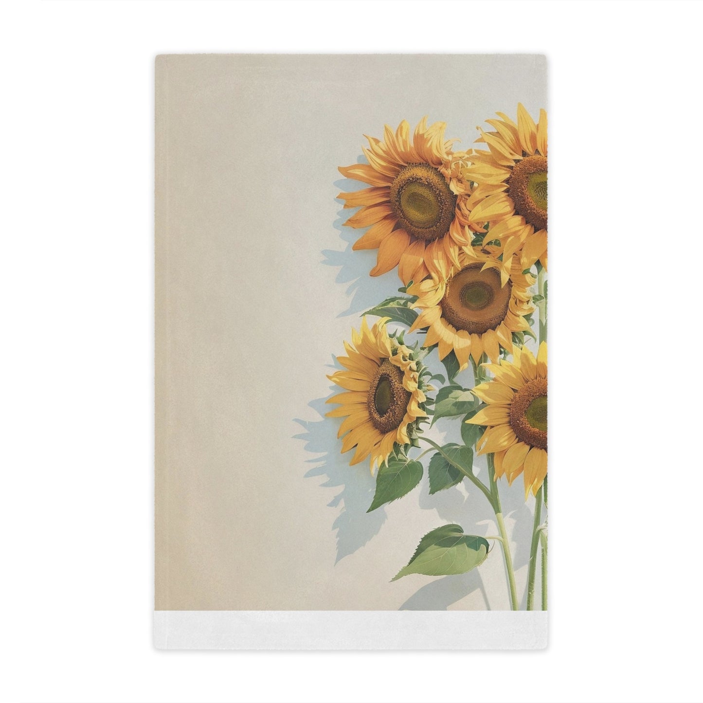 Sunflower Bouquet Minky Blanket — Soft Floral Throw for Cozy Home Décor