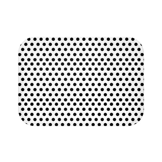 Stylish Polka Dot Bath Mat, Modern Bathroom Decor, Non-Slip Rug, Home Essentials, Gift for Her, Fun Bathroom Accessory