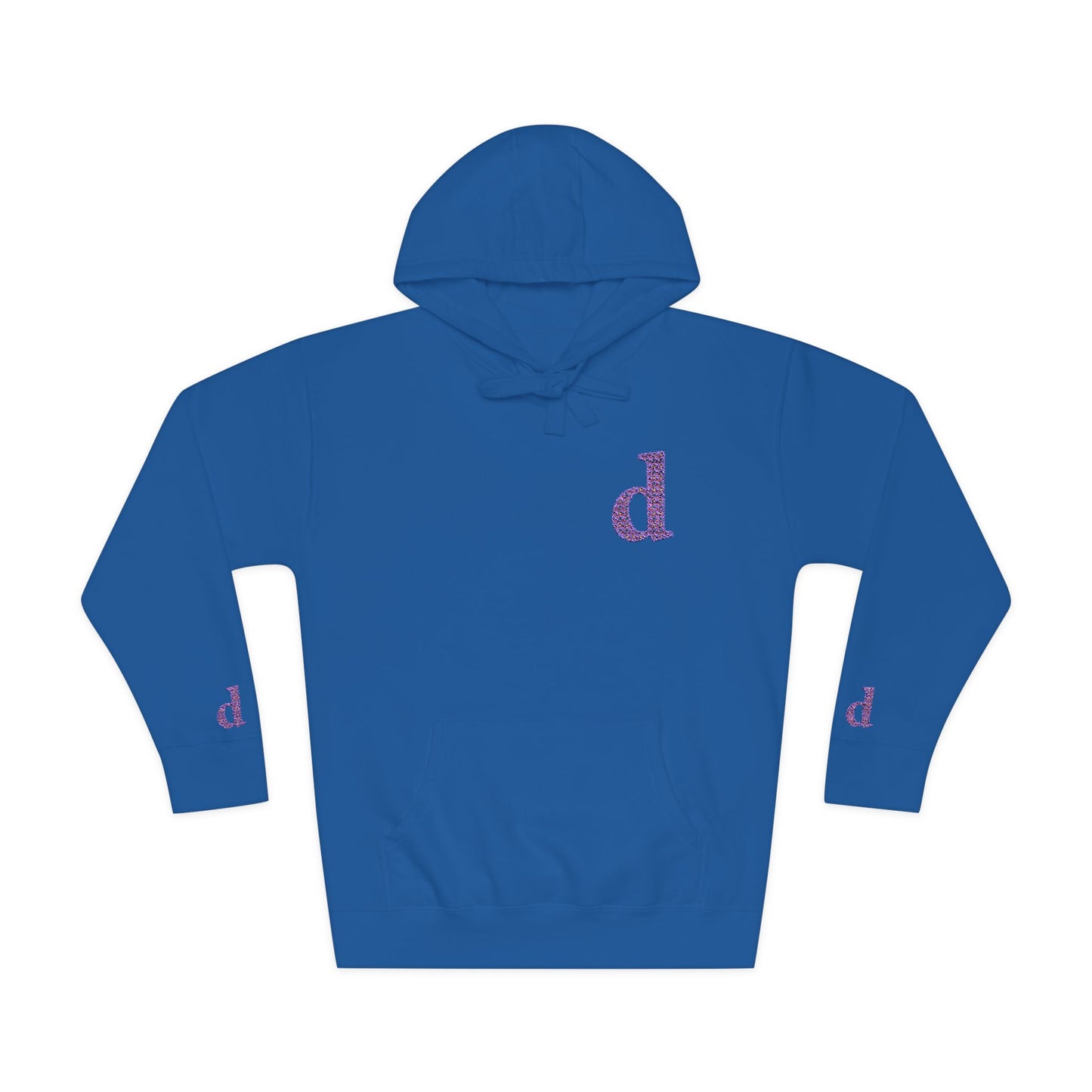 Floral Initial Unisex Fleece Hoodie | Cozy Casual Wear, Gifts for Her, Monogrammed Hooded Sweatshirt, Fall Fashion, Birthday Present