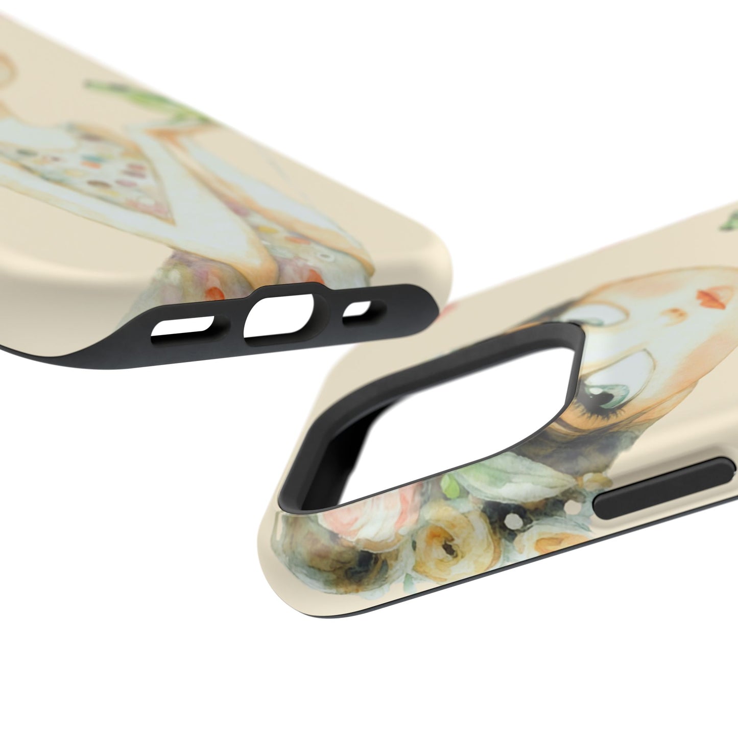 Whimsical Girl with Frog Magnetic Impact Phone Case