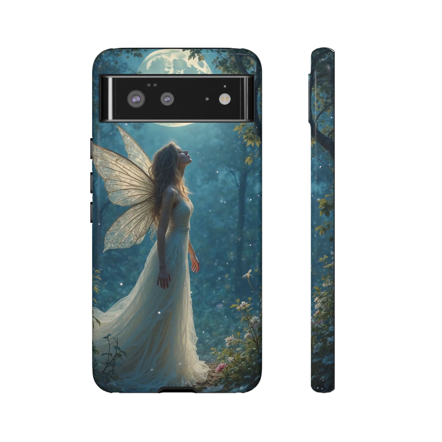 Fairy Moon Phone Case | Tough Cases for Nature Lovers, Fantasy Gift, Boho Phone Accessory, Ethereal Aesthetic, Magical Design