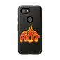 Stylish Phone Case, Hot Flames Design, Gift for Teens, Trendy Accessory, Protective Cover, Unique Phone Case