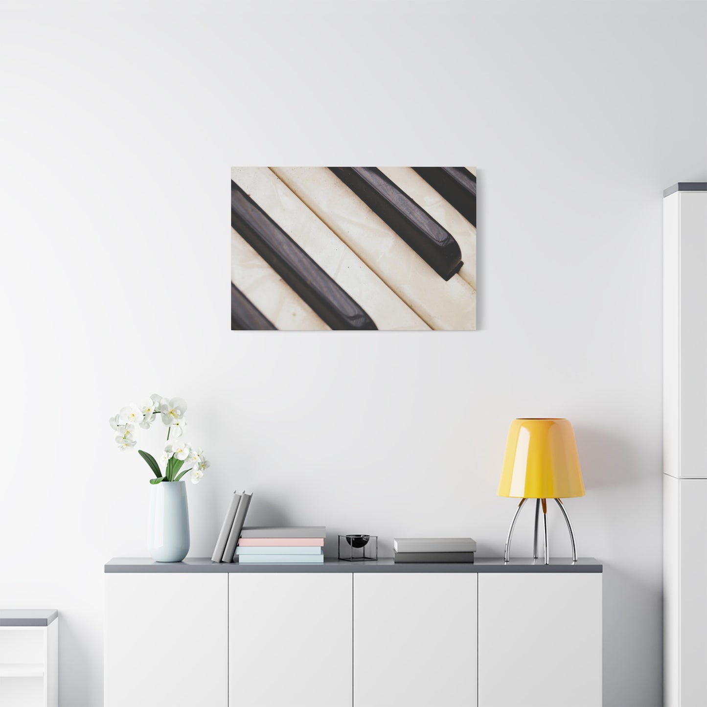 Piano Keys Canvas Wall Art, Music Decor for Home, Perfect Gift for Musicians or Music Lovers