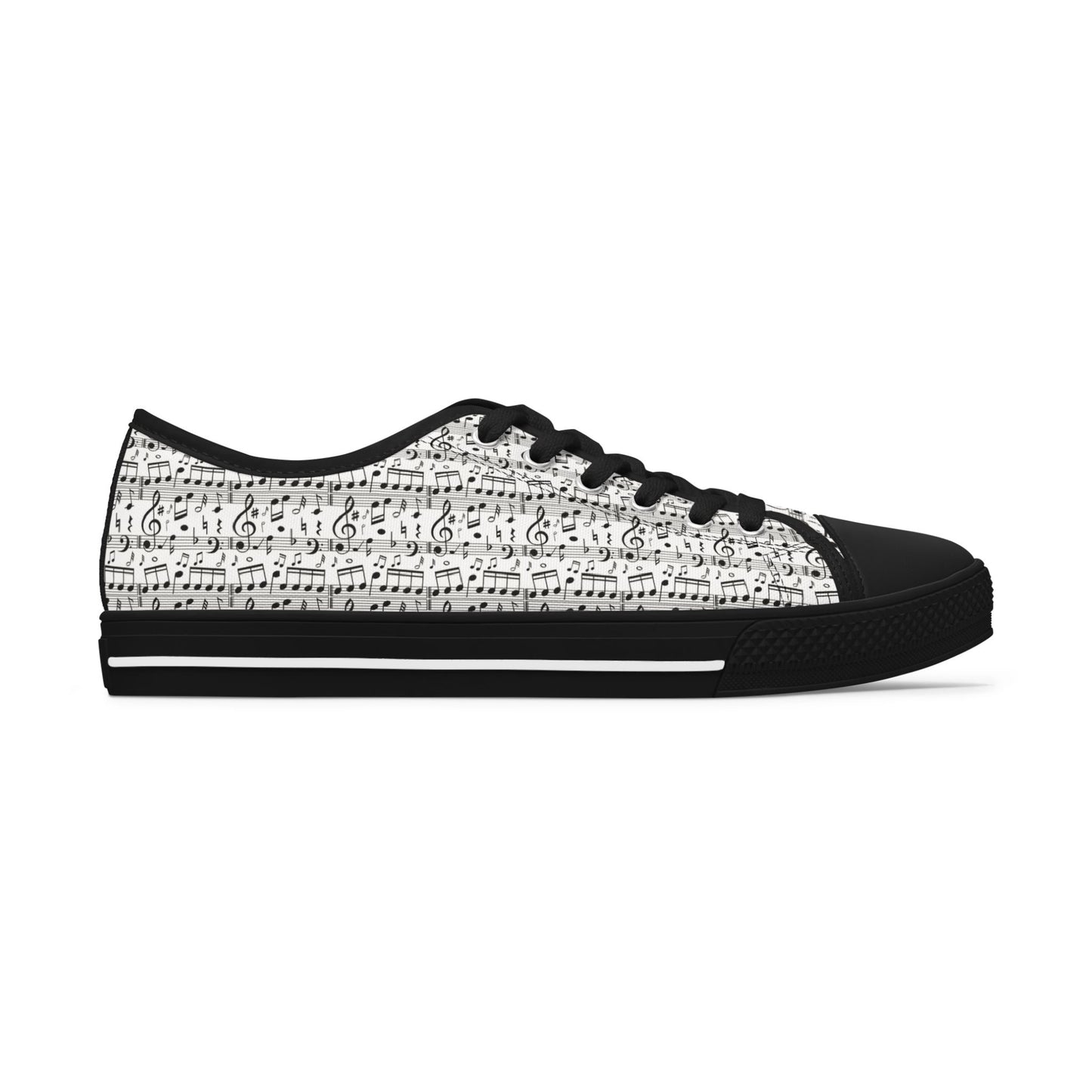 Low Top Sneakers - Musical Notes