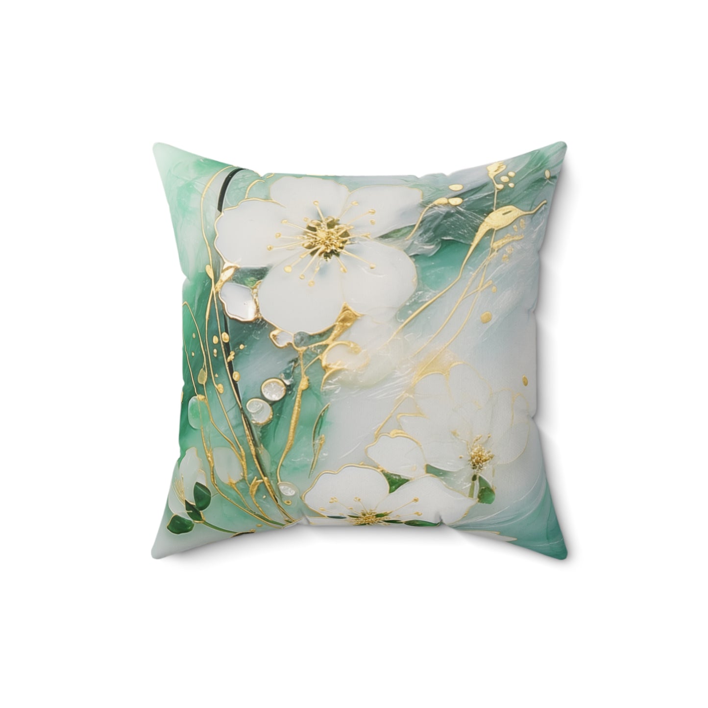 Elegant Floral Throw Pillow