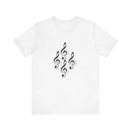 Musical Notes Tee - Perfect for Music Lovers, Casual Wear, Concerts, Festivals, Unique Gift Idea