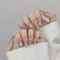 365nails: "Alice's Butterfly" – 3D Hand-Painted Butterfly & Cat Eye Handmade Almond Nails – Image 4