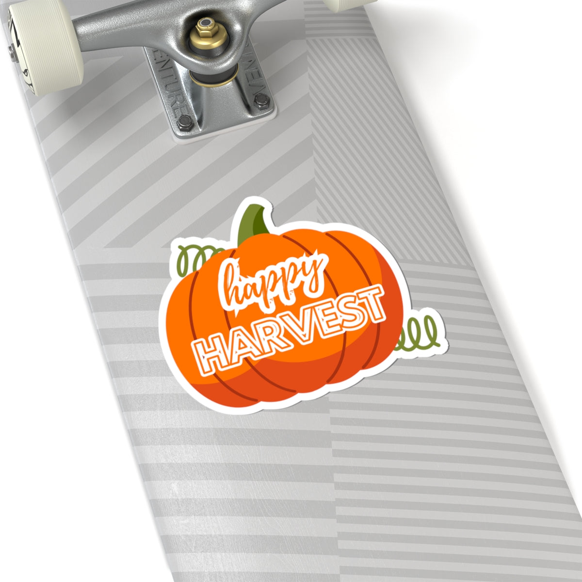 Happy Harvest Pumpkin Stickers, Fall Decor, Thanksgiving Gift, Autumn Themed Stickers, Laptop Stickers, Seasonal Decor