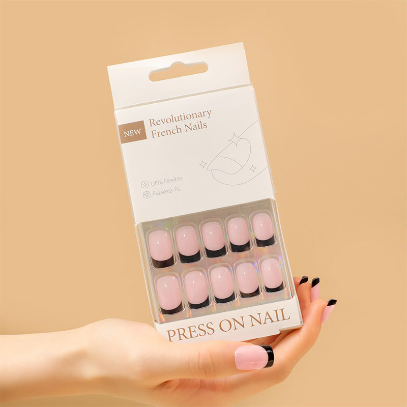 30 pcs French advanced wearing nail wide nail cross-border hot-selling nail art finished product wholesale false – Image 11