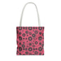 Colorful Retro Tote Bag, Stylish Beach Bag, Shopping Tote