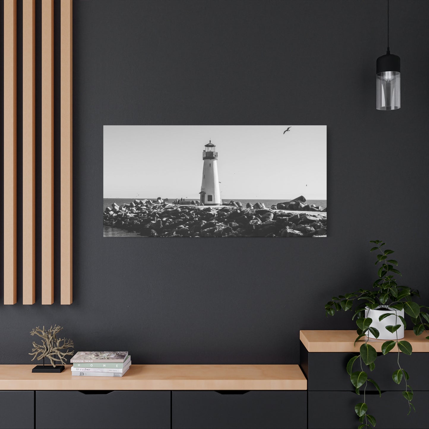Matte Canvas, Stretched, 1.25" - Lighthouse