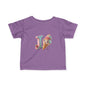Ice Cream Letter J Infant Tee, Cute Baby Shirt, Kids Birthday Gift, Summer Outfit, Personalized Toddler Gift