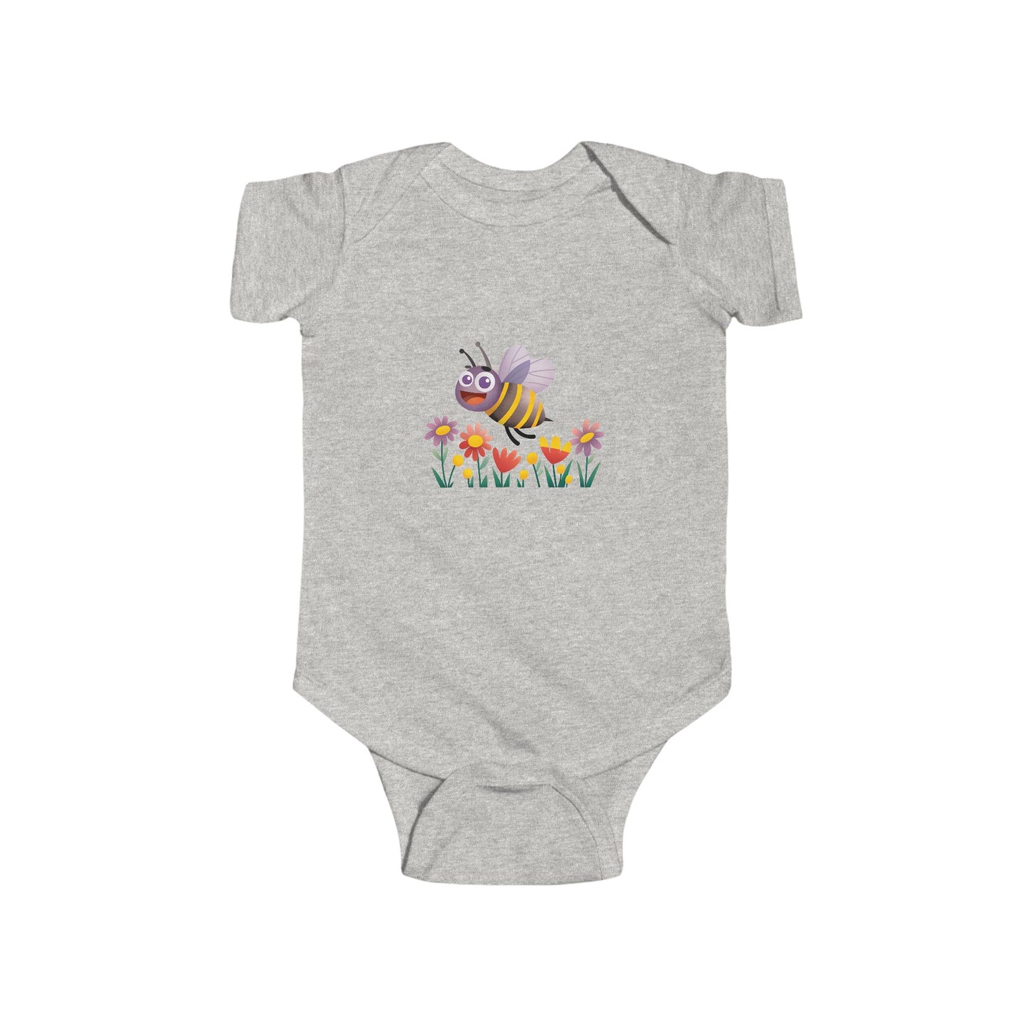 Cute Bee Baby Bodysuit, Infant Jersey Bodysuit