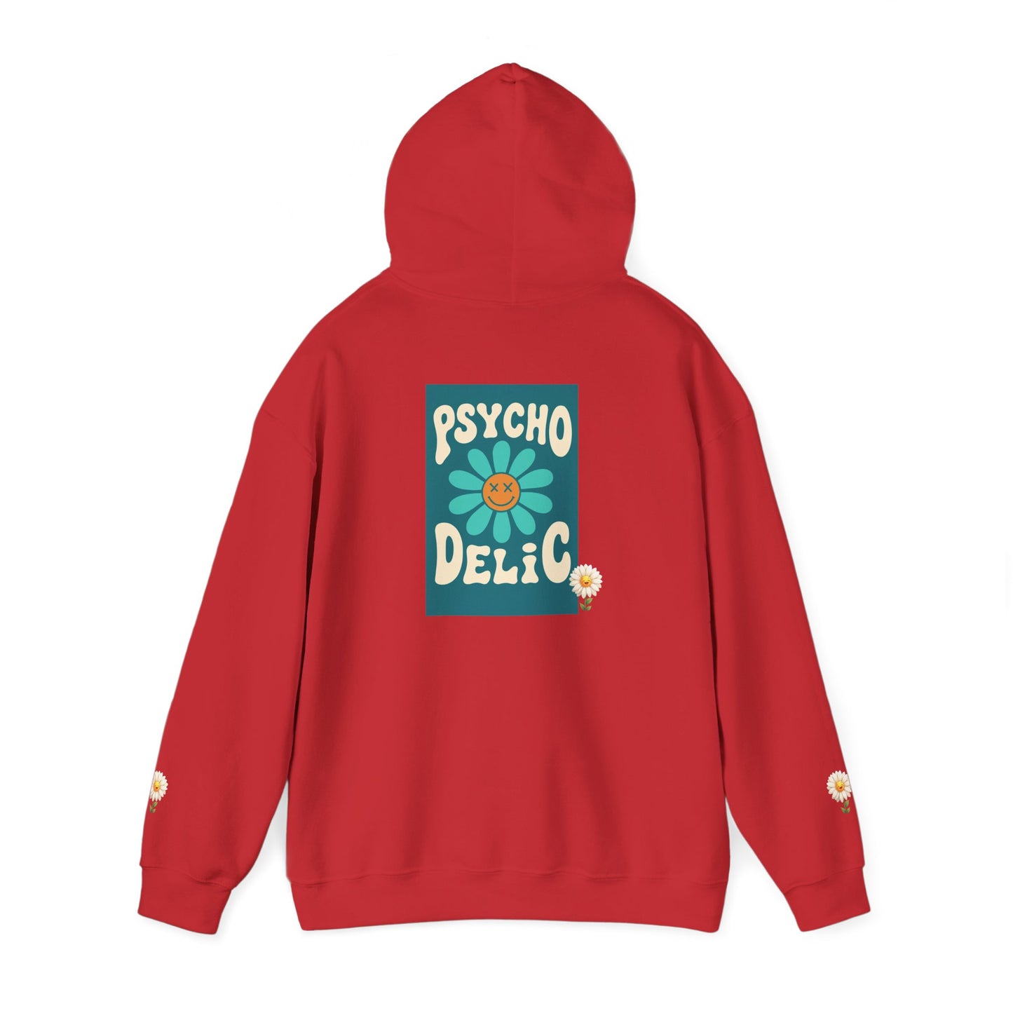 Psychedelic Floral Hoodie, Cozy Sweatshirt for Casual Style, Gift for Flower Lovers, Cute Streetwear, Spring Fashion, Art Tee