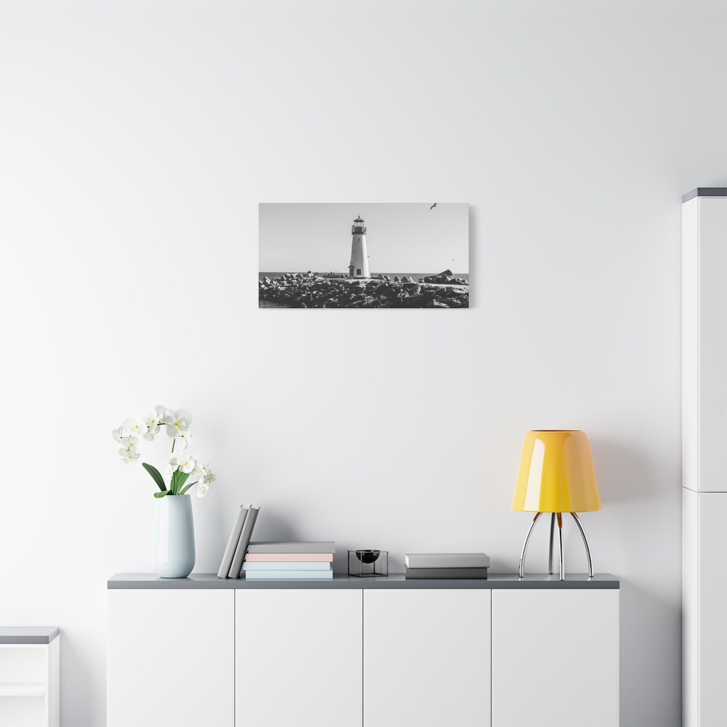 Matte Canvas, Stretched, 1.25" - Lighthouse
