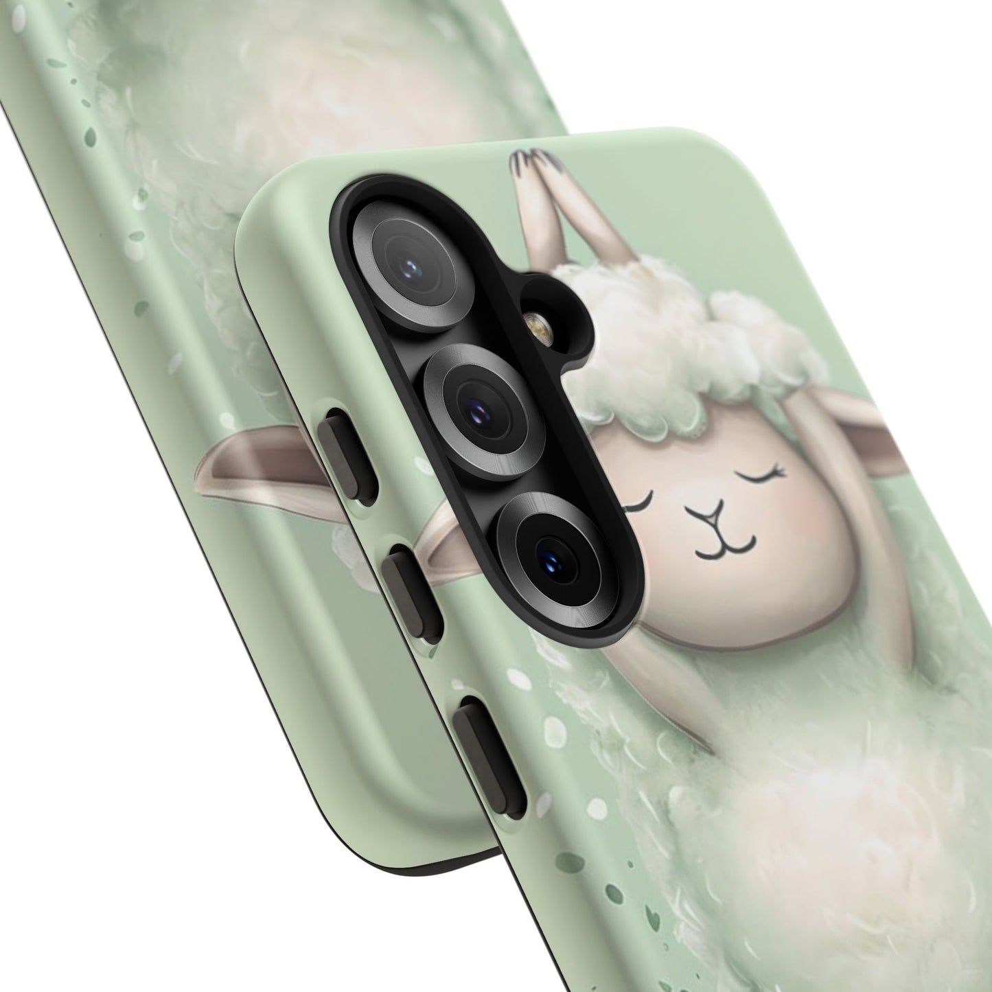 Cute Yoga Sheep Phone Case — Pastel Lamb Ballerina Protective Cover