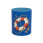 Lifesaver Accent Coffee Mug - Nautical Gift, Beach Decor, Sailor's Coffee Cup, Ocean Lover Mug, Summer Vibes