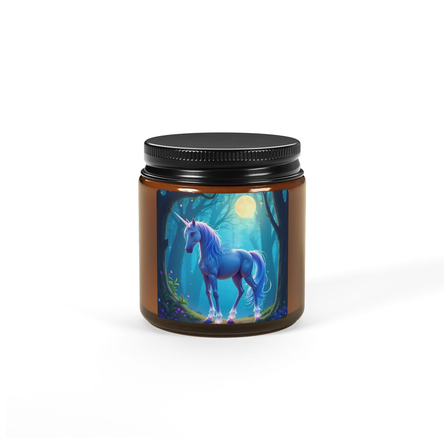 Unicorn Soy Candle — Amber Jar Scented Candle (Multiple Sizes)