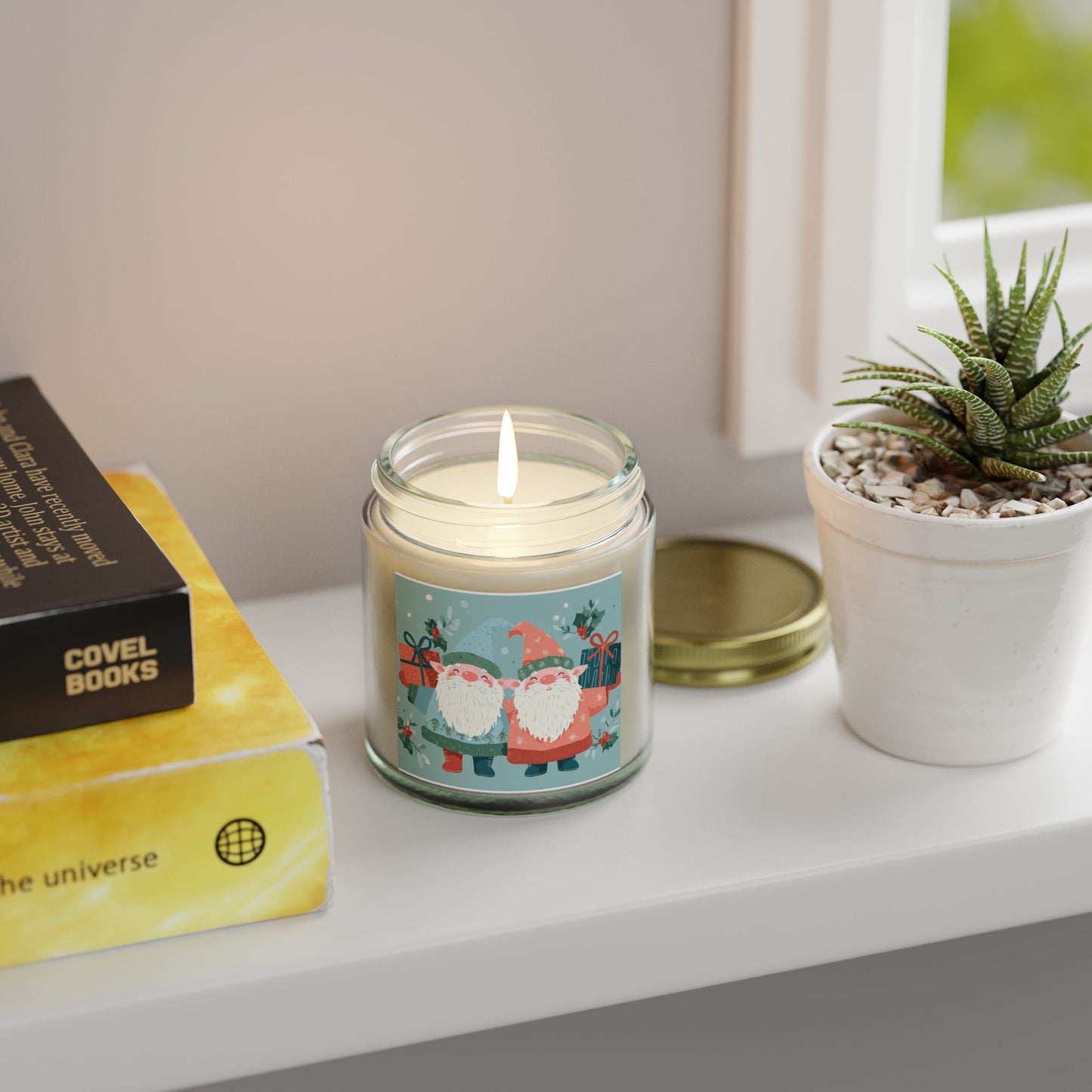 Festive Scented Candles | Coconut Apricot Wax, Holiday Decor, Gifts for Her, Home Fragrance, Christmas, Cozy Atmosphere, Seasonal Decor