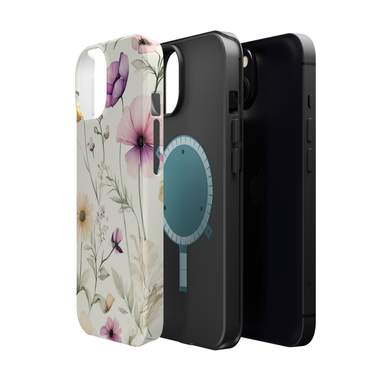 Floral Watercolor Magnetic Impact-Resistant Phone Case