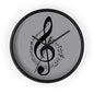 Musical Notes Wall Clock, Perfect Gift for Musicians, Home Decor