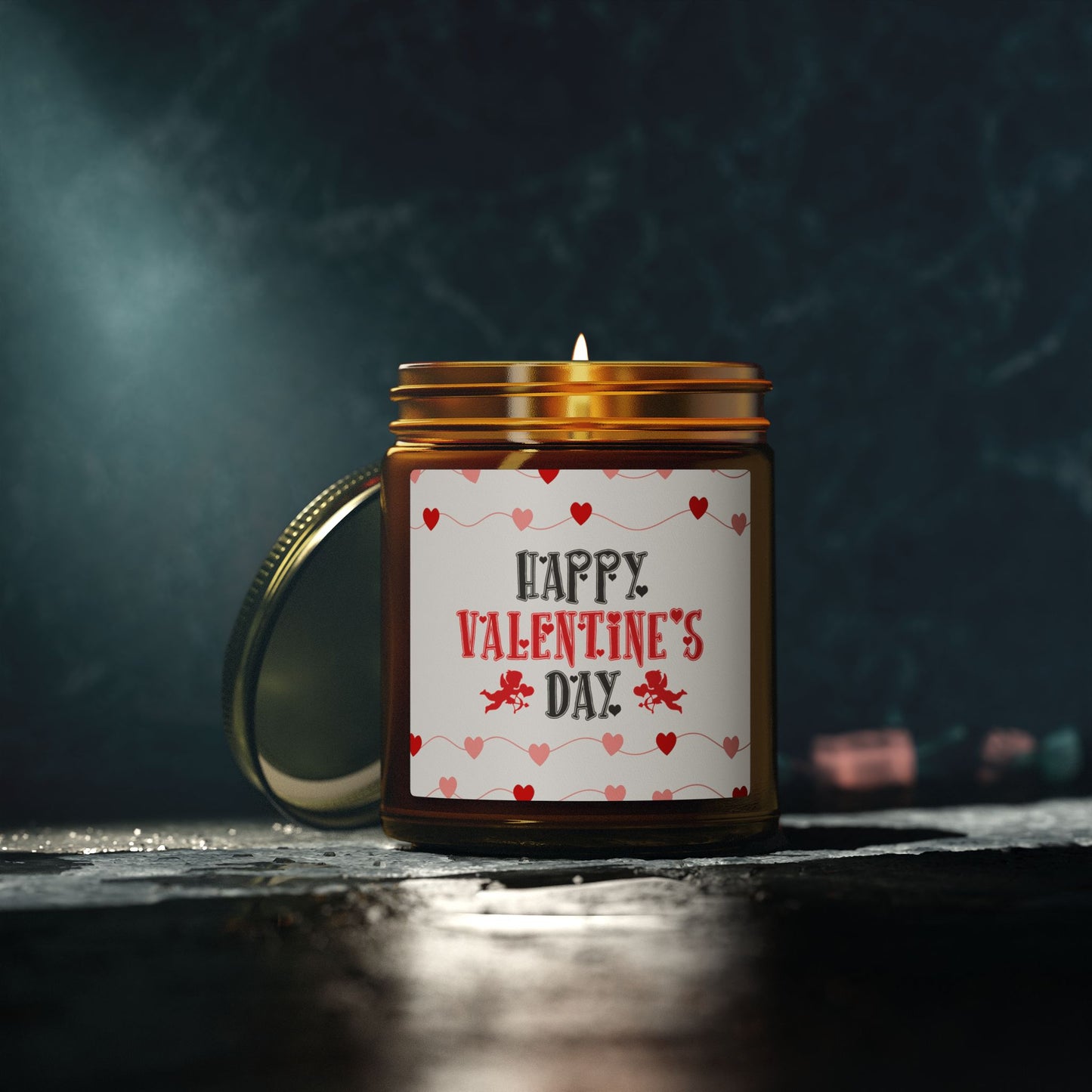 Valentine’s Day Scented Candle — Coconut Apricot Wax (4oz & 9oz)