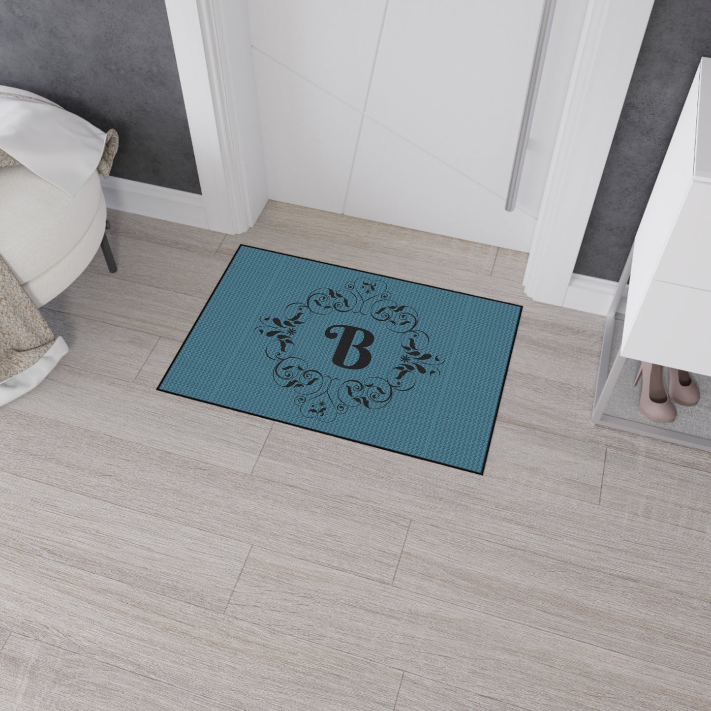 Heavy-Duty Floor Mat — Durable Non-Slip Garage & Workshop Rug - Letter B