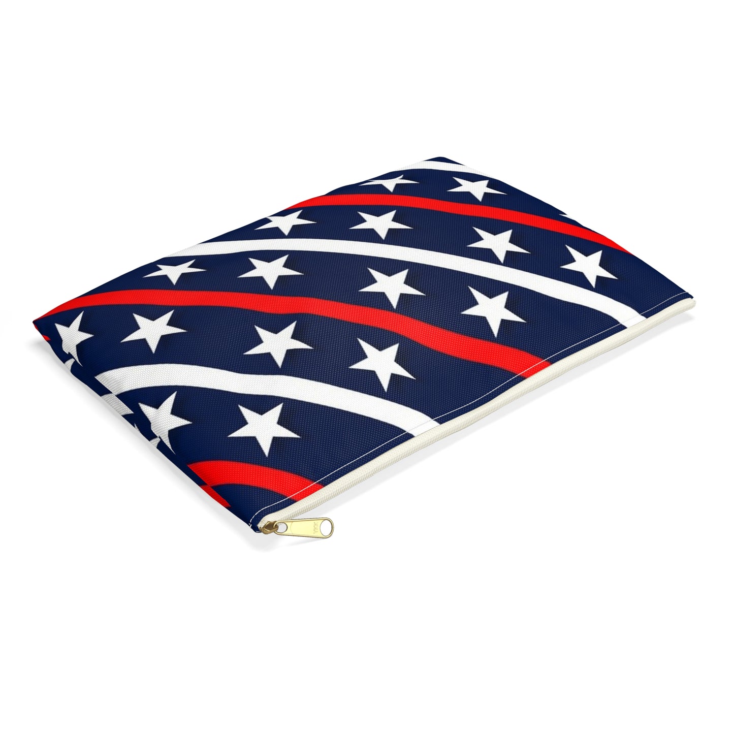 Patriotic Accessory Pouch  Starry Stripes