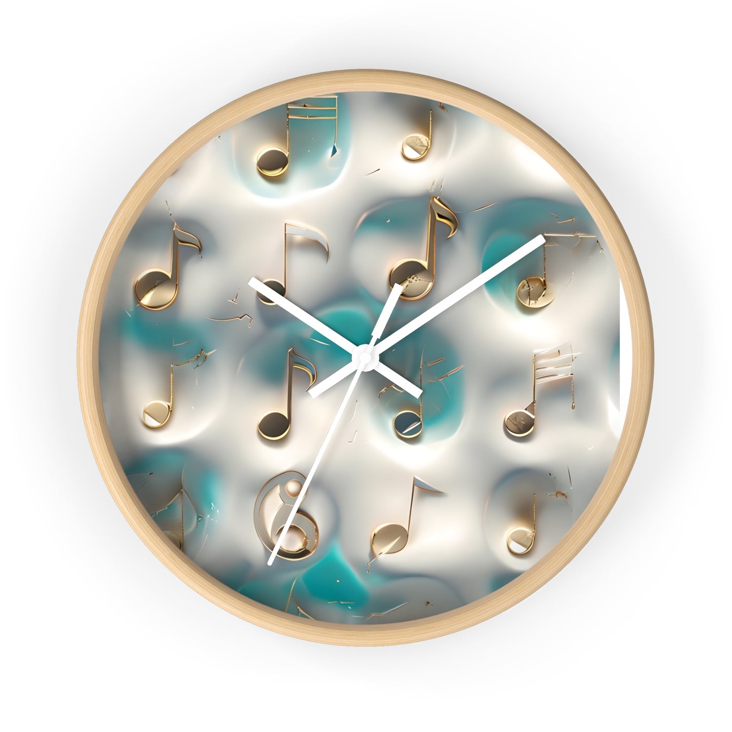 Musical Notes Wall Clock - Home Decor for Music Lovers, Gift for Musicians