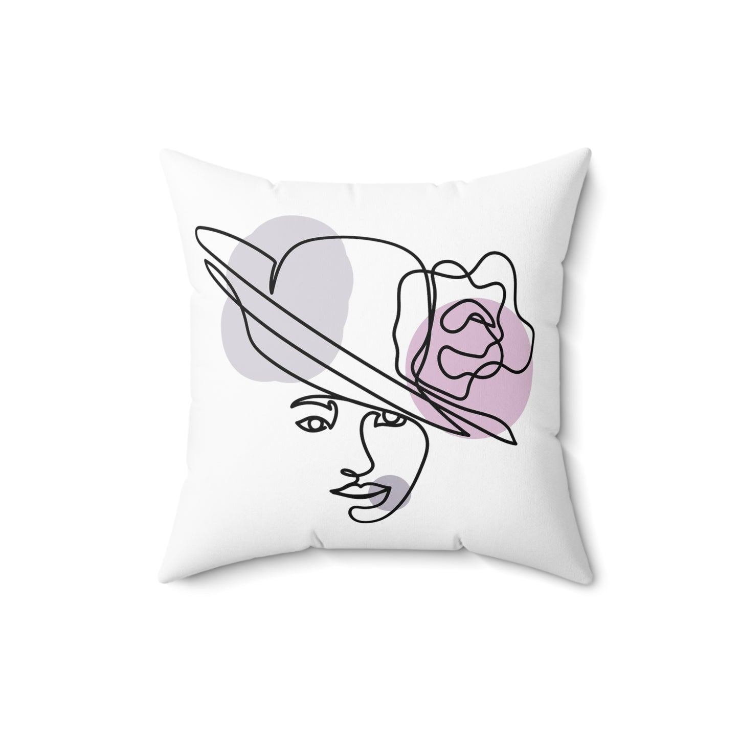 Elegant Fashion Illustration Pillow