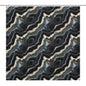 Black Marble Shower Curtain