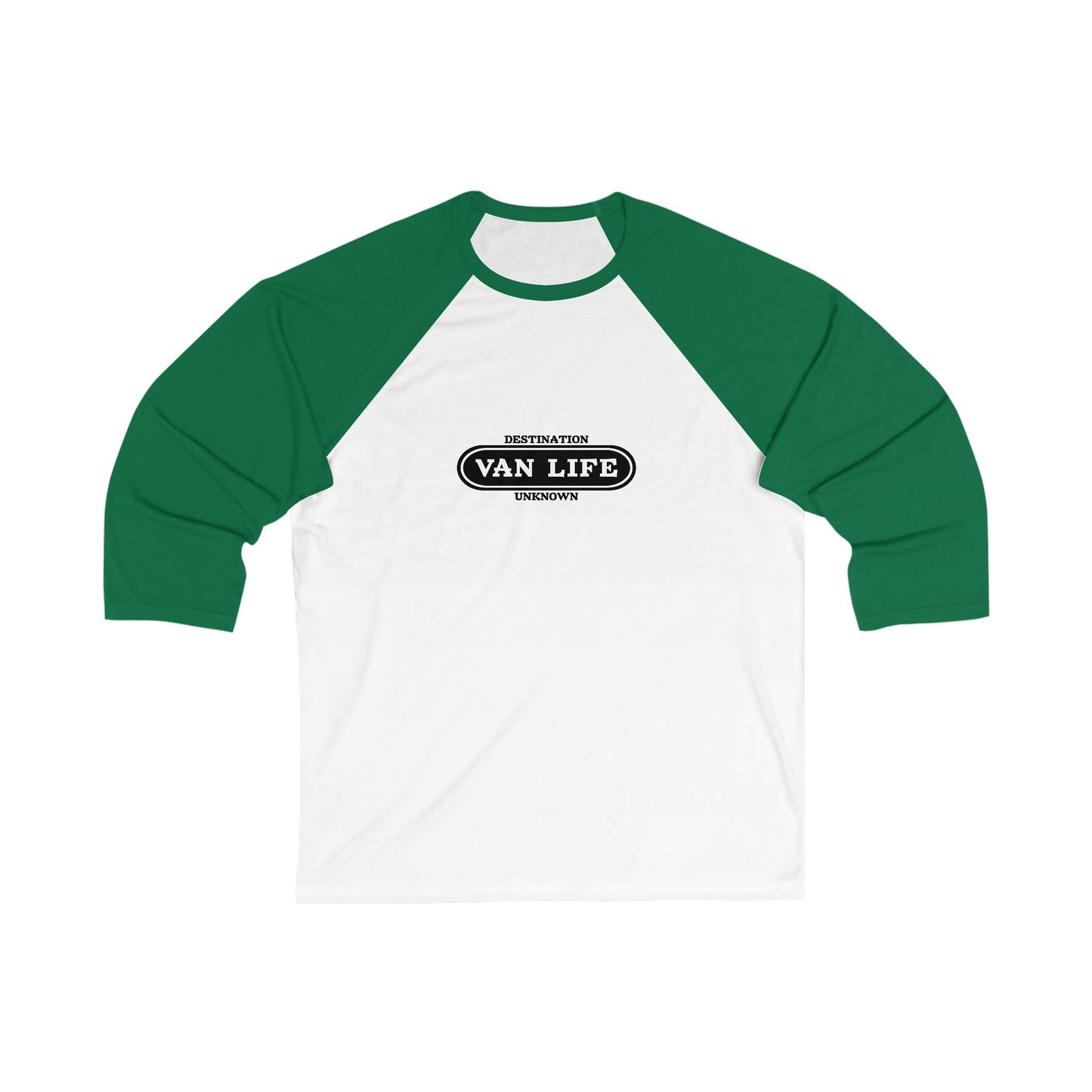 Van Life Unisex 3/4 Sleeve Baseball Tee - Perfect for Road Trips