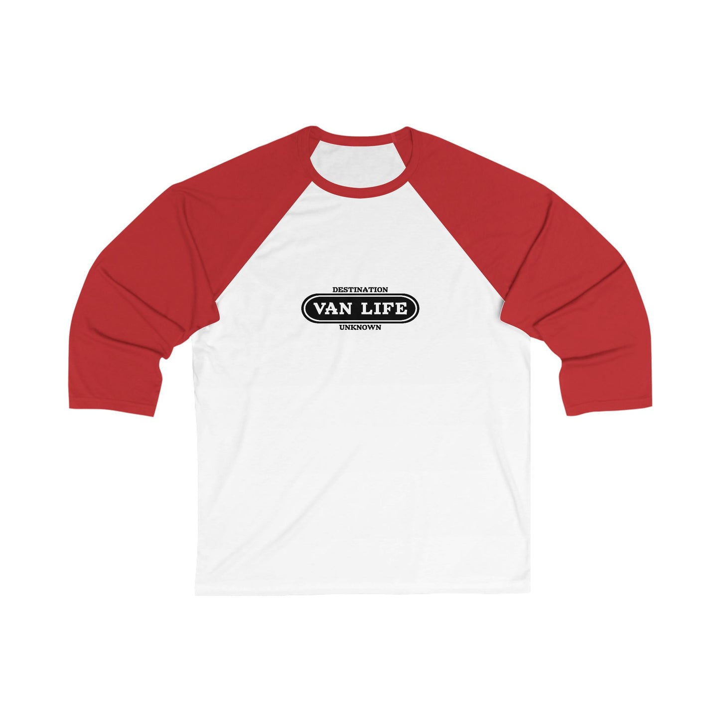 Van Life Unisex 3/4 Sleeve Baseball Tee - Perfect for Road Trips