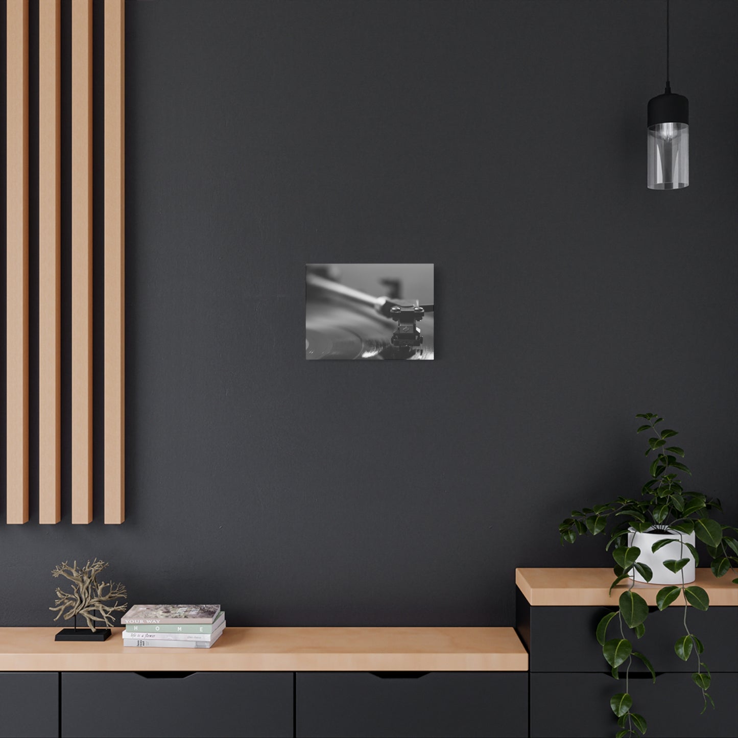 Vinyl Turntable Matte Canvas Print — Stretched 1.25" Wall Art