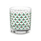 Holly Pattern Rocks Glass, Holiday Barware, Christmas Gifts, Festive Drinkware, Home Decor