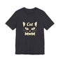 Cat Mom T-Shirt — Cute Cat Face Graphic Tee for Cat Lovers