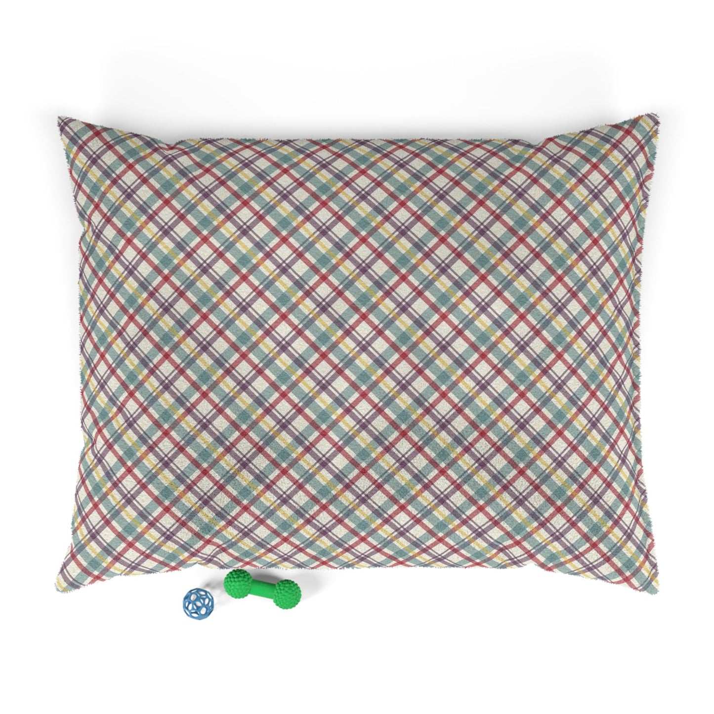 Cozy Plaid Pet Bed for Cats and Dogs, Comfortable Dog Bed, Soft Pet Cushion, Modern Pet Furniture, Stylish Dog Bed