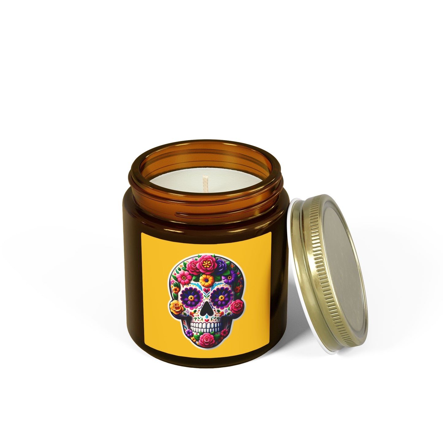 Day of the Dead Coconut Apricot Candle (4oz/9oz)