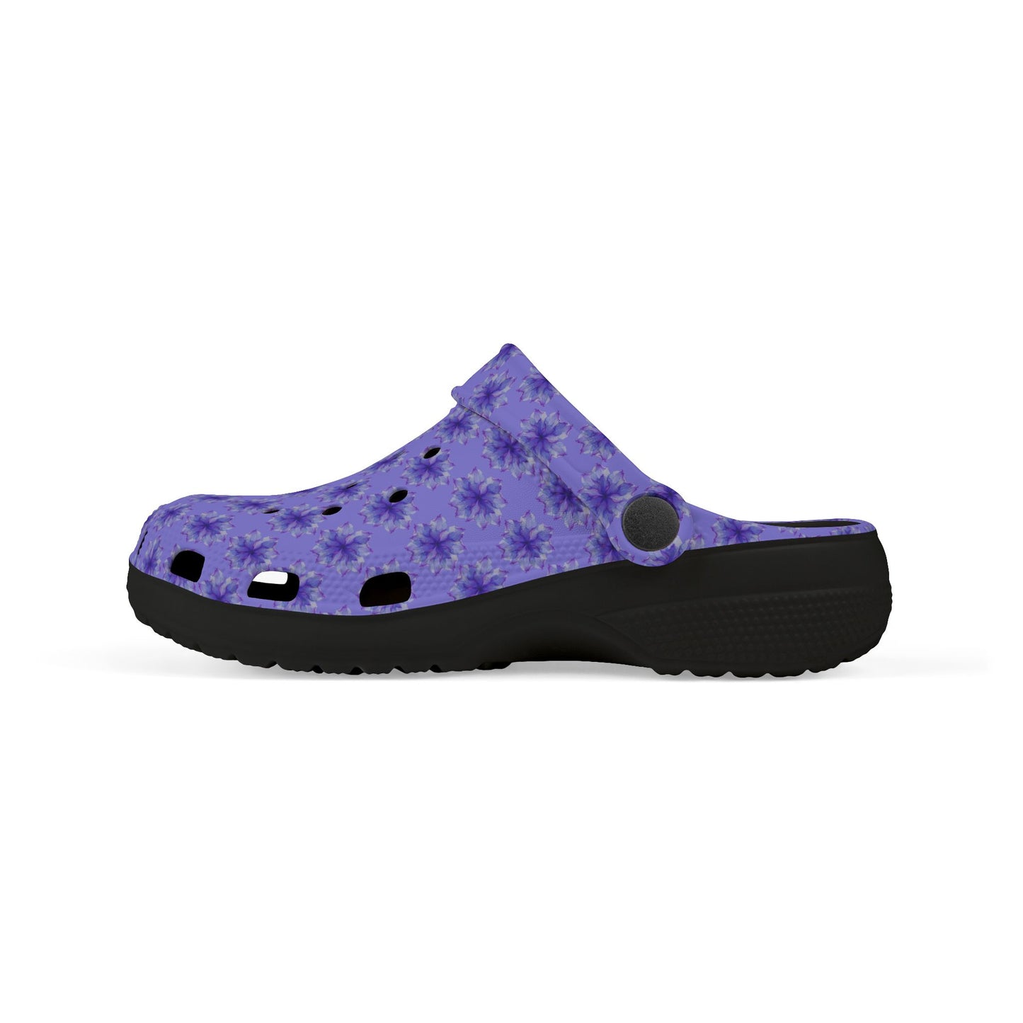 Kids Purple Tie-Dye EVA Foam Clogs — Lightweight Waterproof Garden & Play Shoes