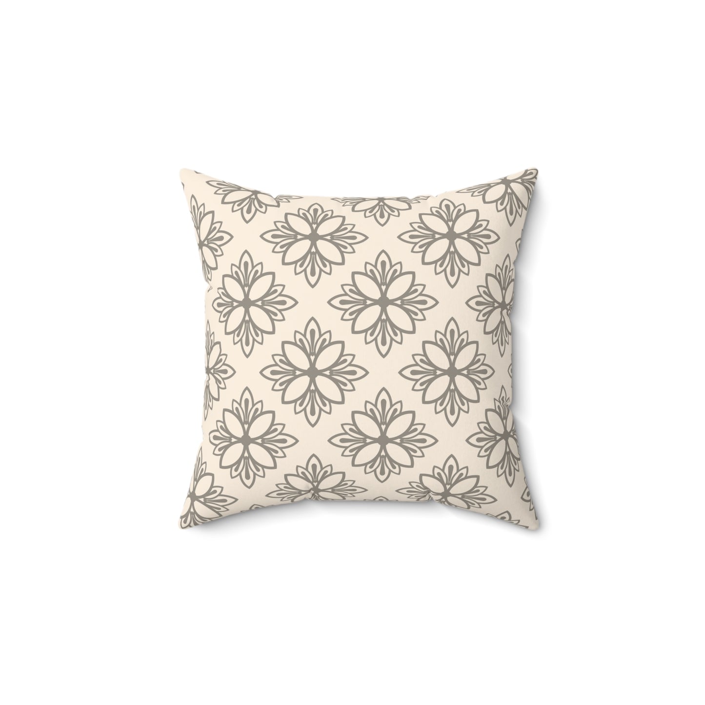 Boho Floral Square Pillow - Cozy Home Decor, Gifts for Her, Modern Farmhouse Accent, Throw Pillow for Living Room, Wedding Decor