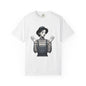 Gothic Striped Graphic Unisex T-Shirt, Edgy Casual Wear, Alternative Fashion, Gift for Her