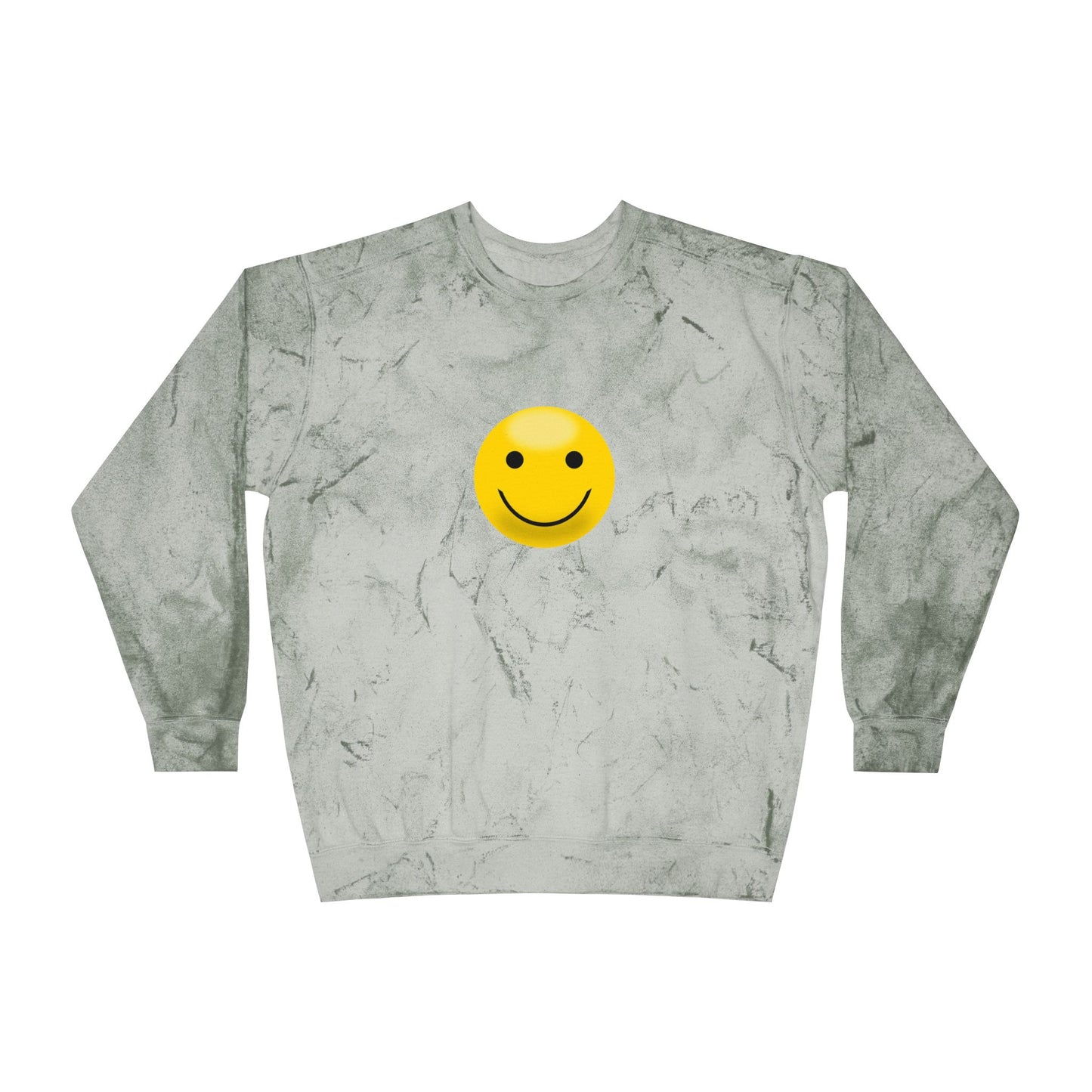 Cheerful Tie-Dye Crewneck Sweatshirt | Smiley Face Unisex Sweatshirt