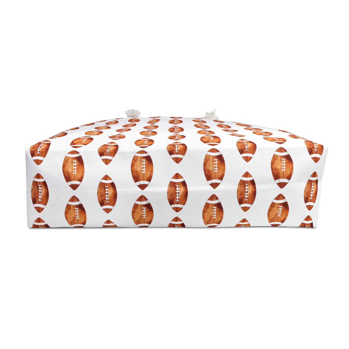 Football Pattern Weekender Bag — Large Travel Tote for Game Day & Weekend Trips