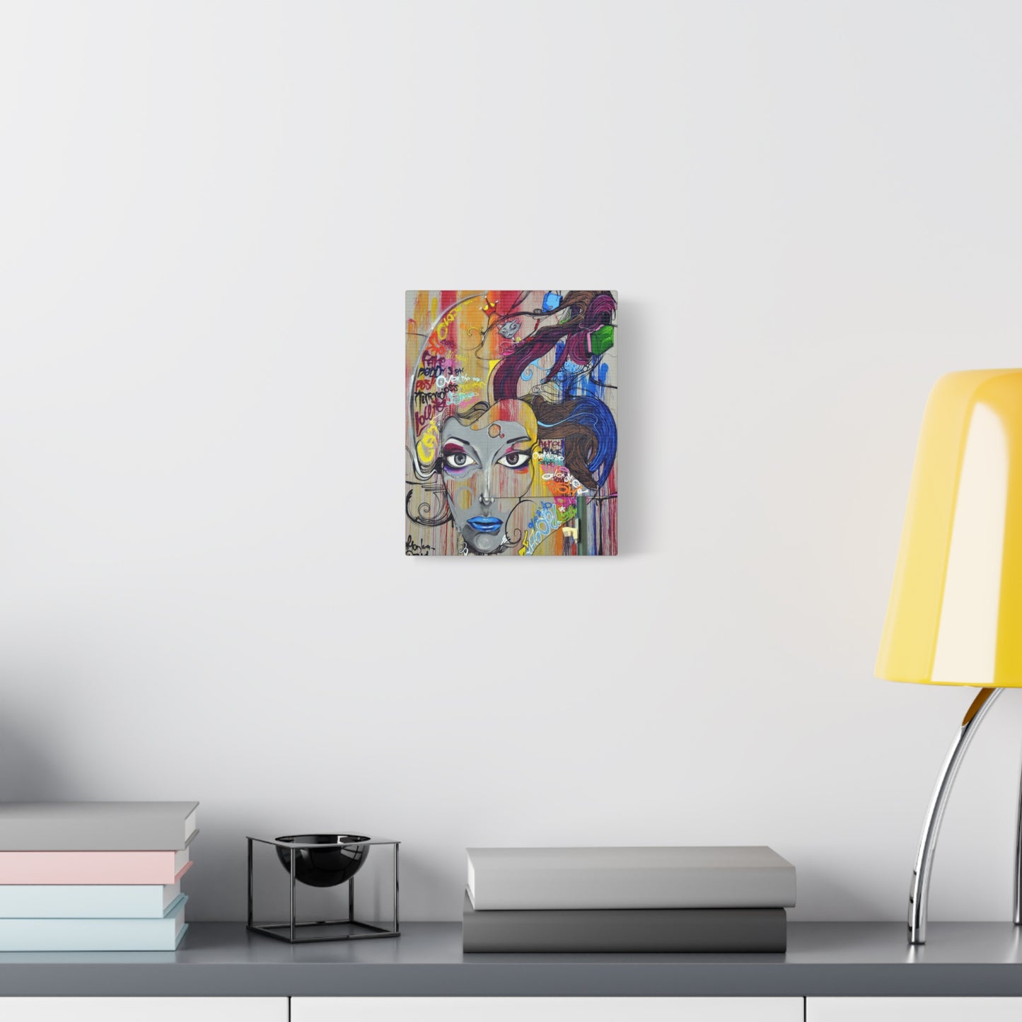 Colorful Graffiti Portrait Canvas