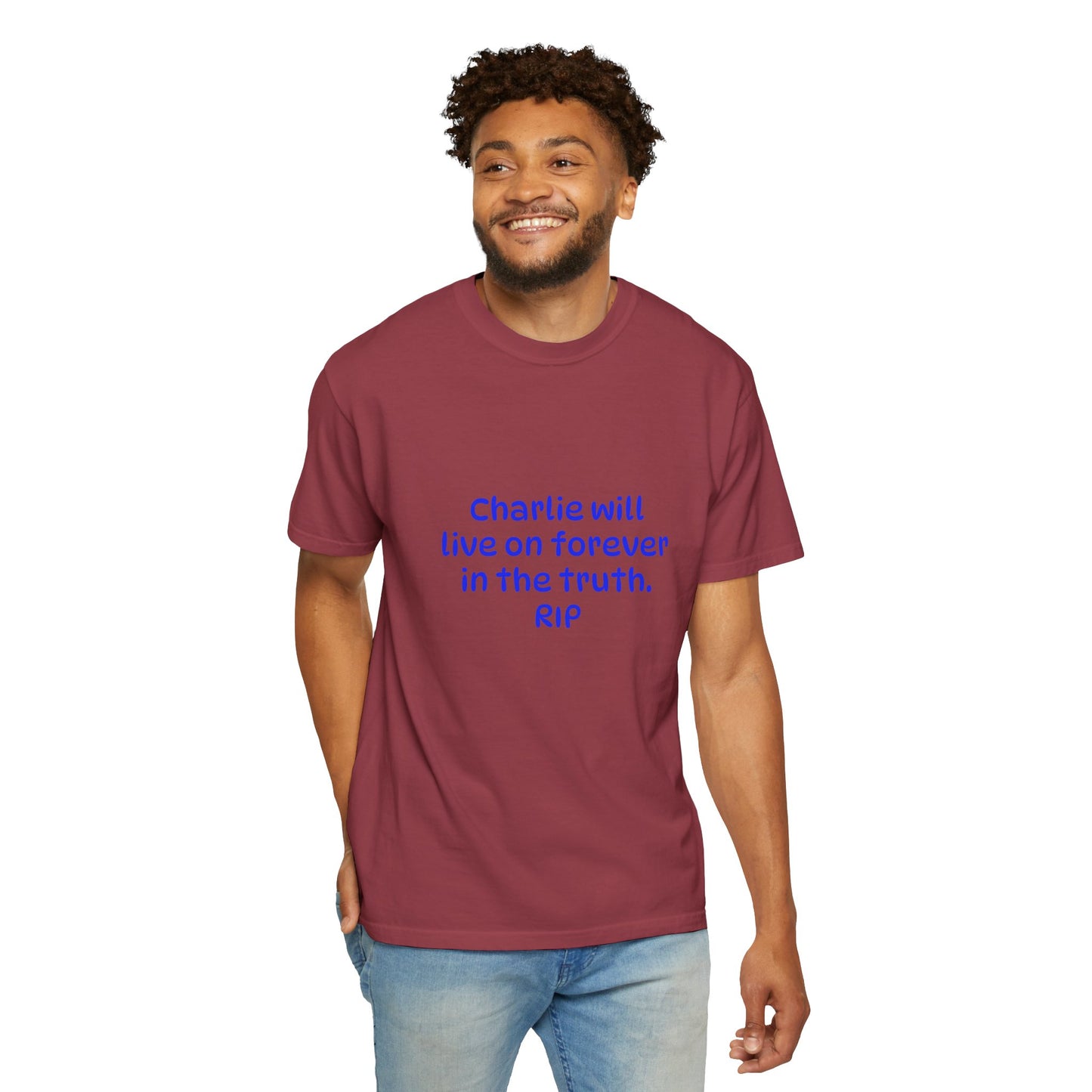 Inspirational Quote T-Shirt, Unisex Cotton Tee, Charlie Forever Shirt, Motivational Apparel, Gift for Friends, Casual Wear, Thoughtful [...]