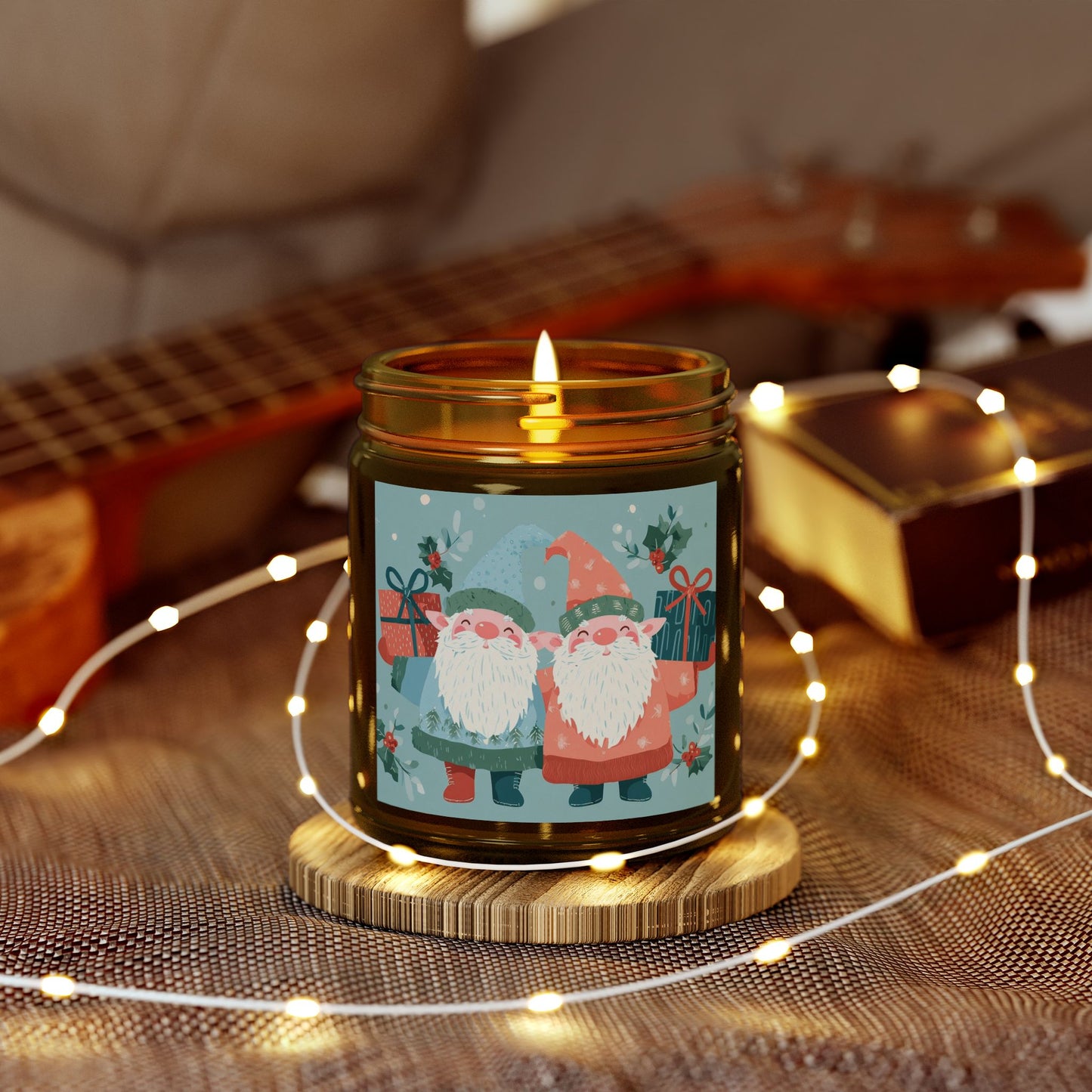 Festive Scented Candles | Coconut Apricot Wax, Holiday Decor, Gifts for Her, Home Fragrance, Christmas, Cozy Atmosphere, Seasonal Decor