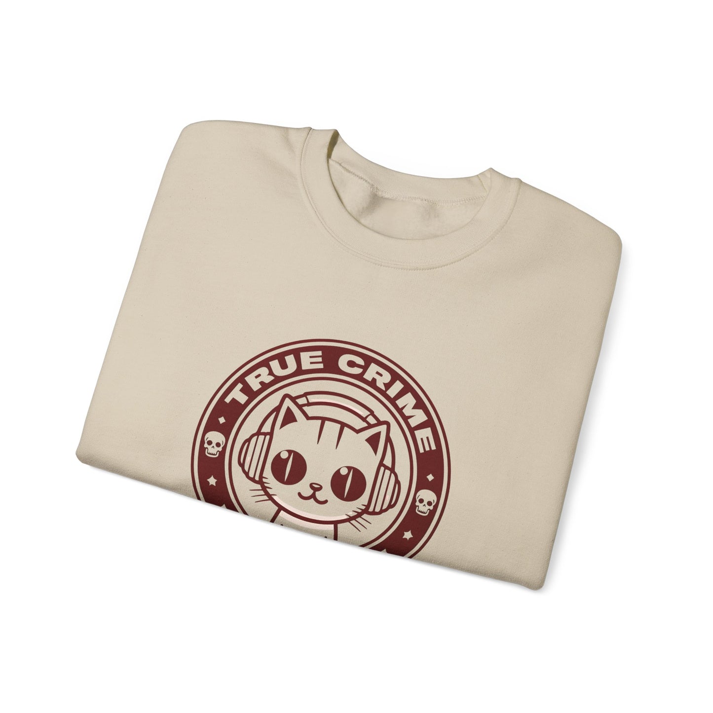 True Crime Freak Cat Crewneck Sweatshirt