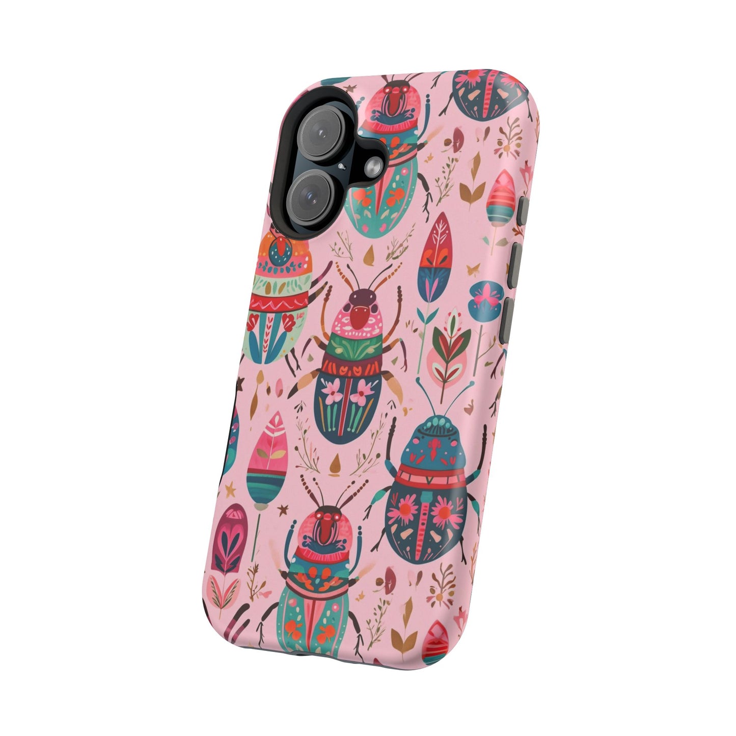 Phone Case — Colorful Boho Beetle Magnetic Impact-Resistant Cover