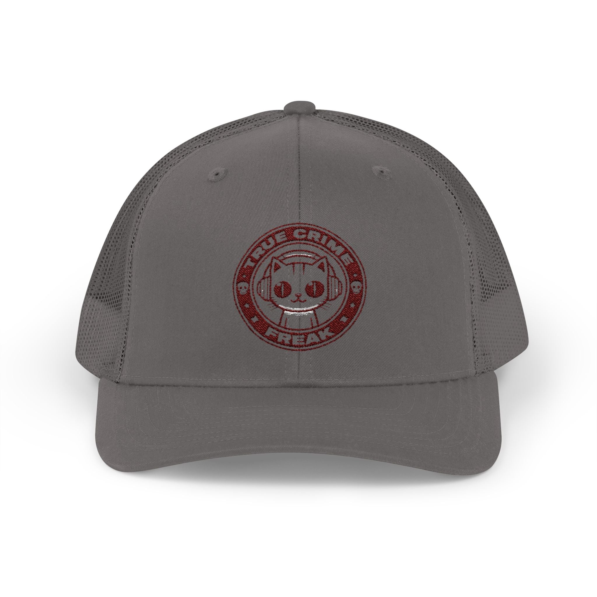 Trucker Cap — Cute Cat Circle Patch Snapback
